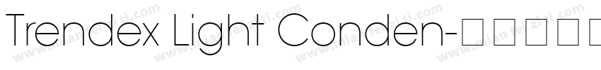 Trendex Light Conden字体转换